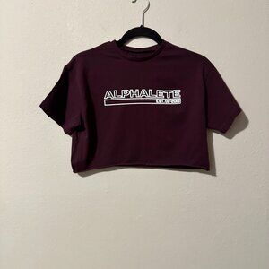 Alphalete cropped workout shirt